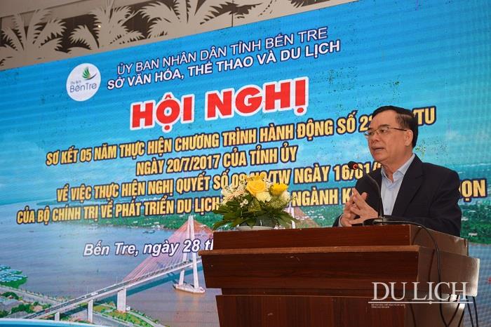 Ông Trần Ngọc Tam - Chủ tịch UBND tỉnh Bến Tre phát biểu tại Hội nghị